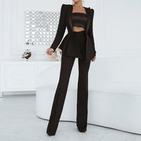 Trendy Two-Piece Blazer Set - Noah-Black-S-State of Style