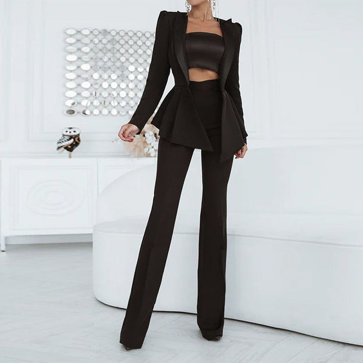 Trendy Two-Piece Blazer Set - Noah-Black-S-State of Style