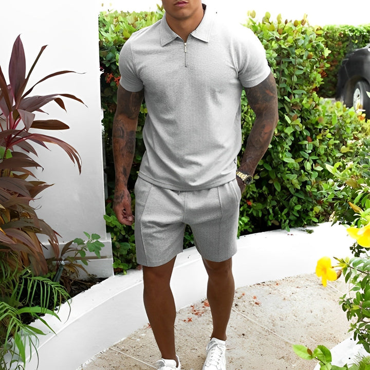 Trendy Two-Piece Men's Summer Set – Lucian-Gray-S-State of Style