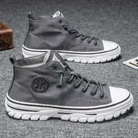 Trendy Urban Canvas Sneakers for Men - Viktor-Grey-8-State of Style