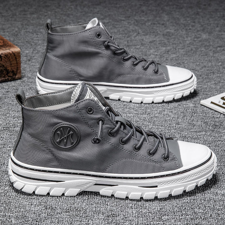 Trendy Urban Canvas Sneakers for Men - Viktor-Grey-8-State of Style
