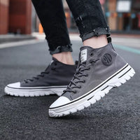 Trendy Urban Canvas Sneakers for Men - Viktor-Grey-8-State of Style