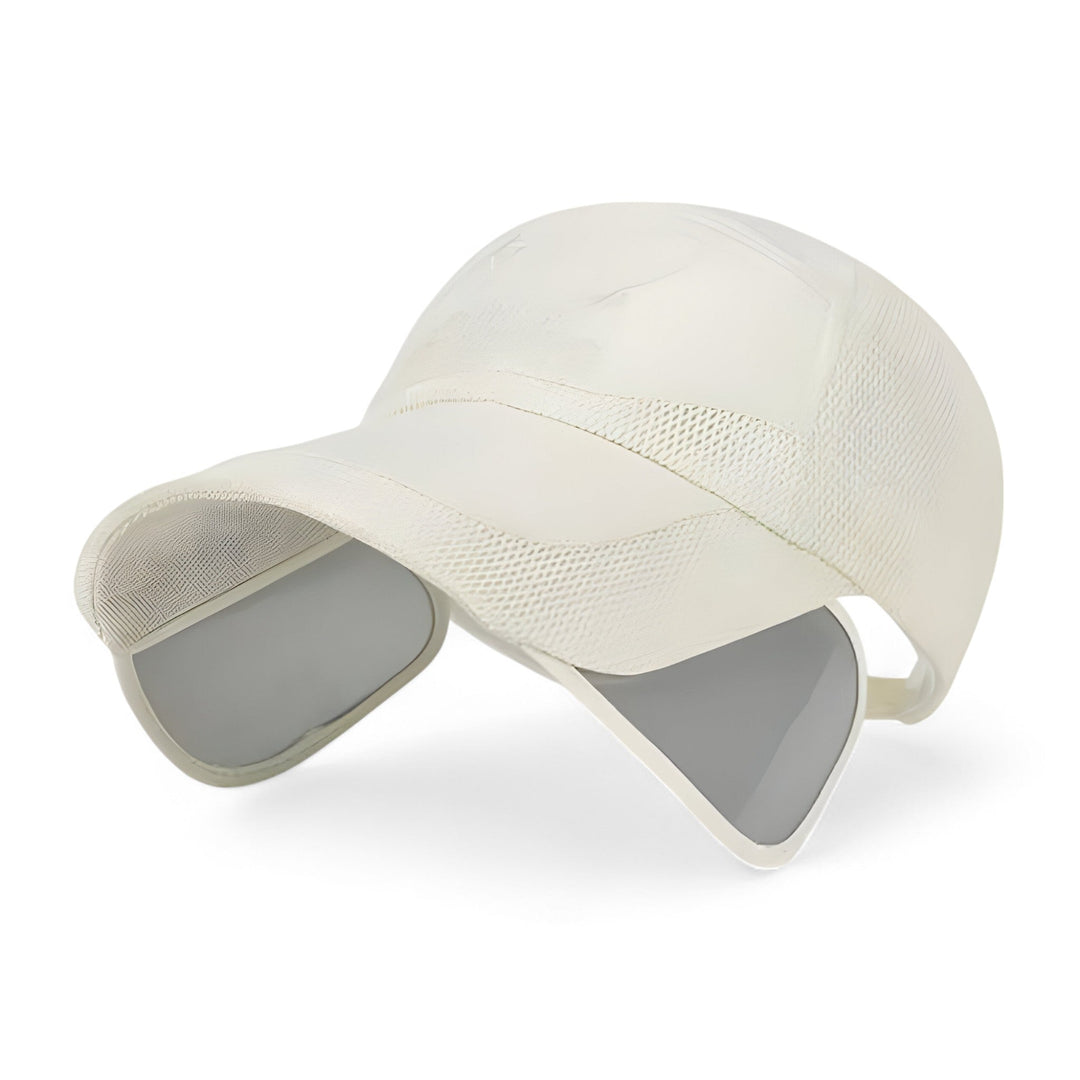 Trendy visor cap with UV protection for active days – SunSport Kim-Beige-State of Style