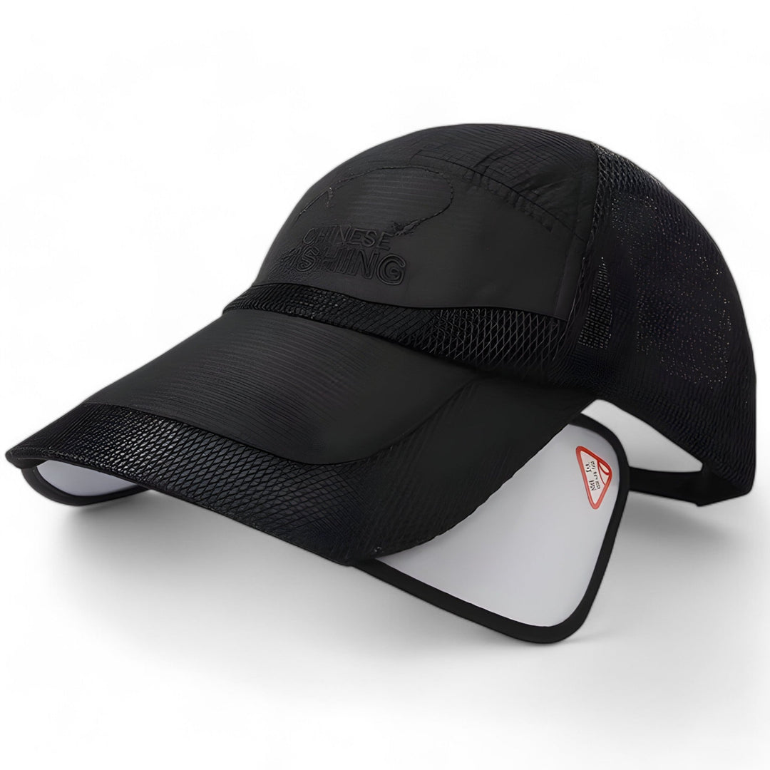 Trendy visor cap with UV protection for active days – SunSport Kim-Black-State of Style