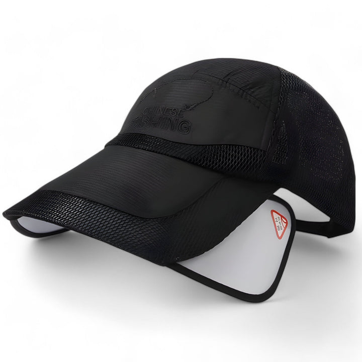 Trendy visor cap with UV protection for active days – SunSport Kim-Black-State of Style
