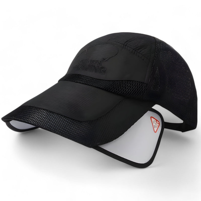 Trendy visor cap with UV protection for active days – SunSport Kim-Black-State of Style