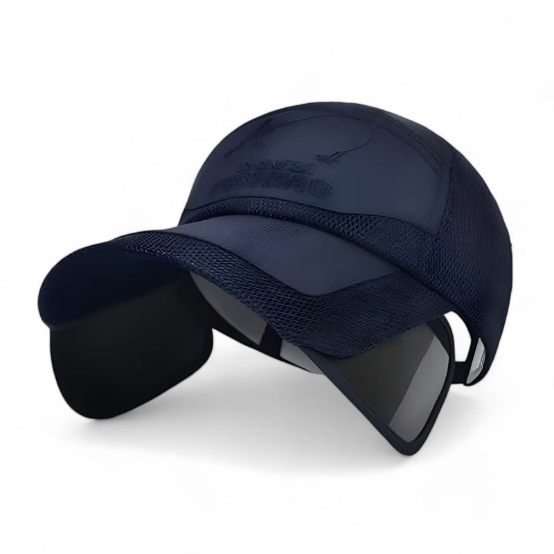 Trendy visor cap with UV protection for active days – SunSport Kim-Navy-State of Style