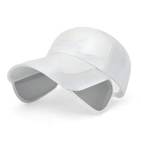 Trendy visor cap with UV protection for active days – SunSport Kim-White-State of Style