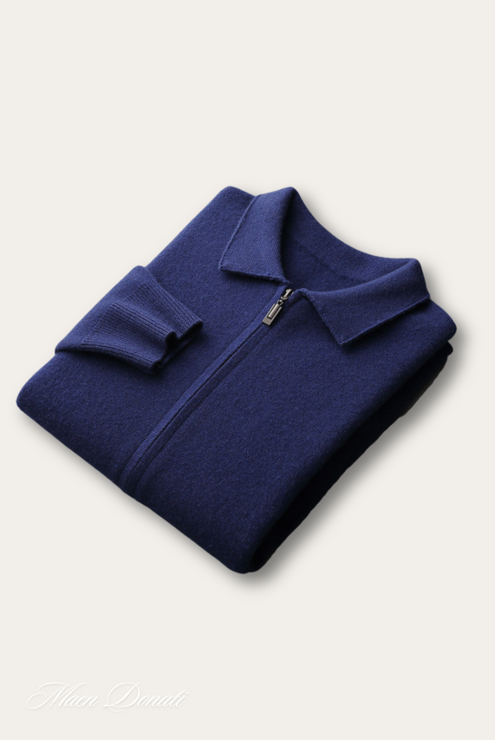 Trendy Warm Men's Polo Vest - Arthur-Blue-S-State of Style