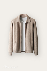 Trendy Warm Men's Polo Vest - Arthur-Light Brown-S-State of Style