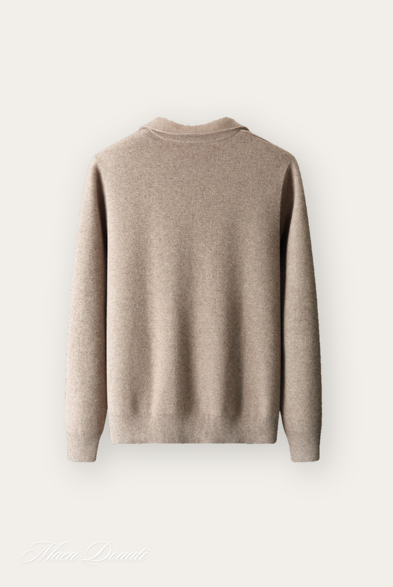 Trendy Warm Men's Pullover - Arthur-Light Brown-S-State of Style