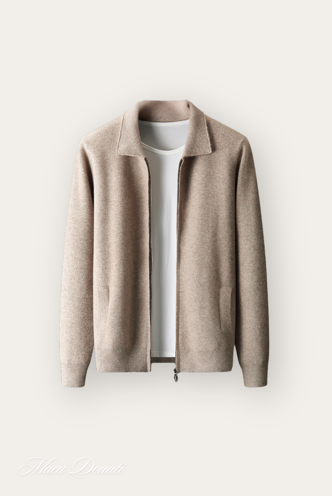 Trendy Warm Men's Pullover - Arthur-Light Brown-S-State of Style