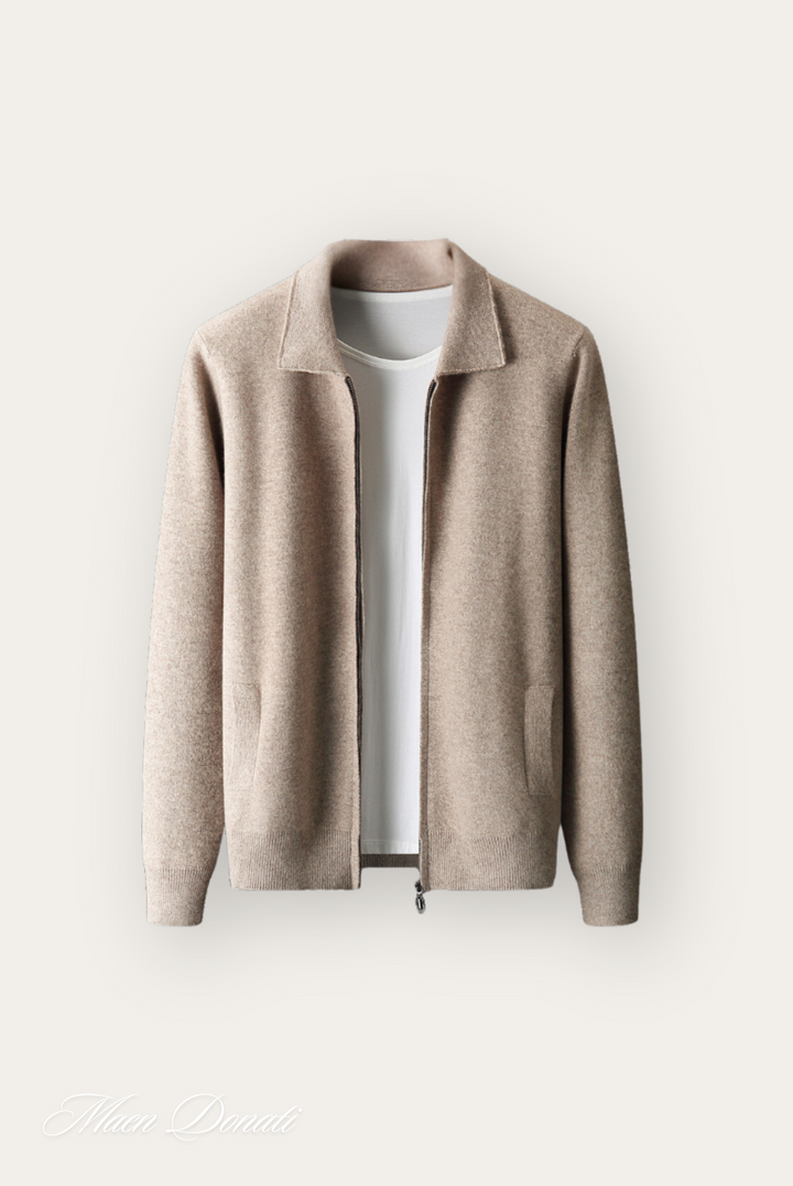 Trendy Warm Men's Pullover - Arthur-Light Brown-S-State of Style