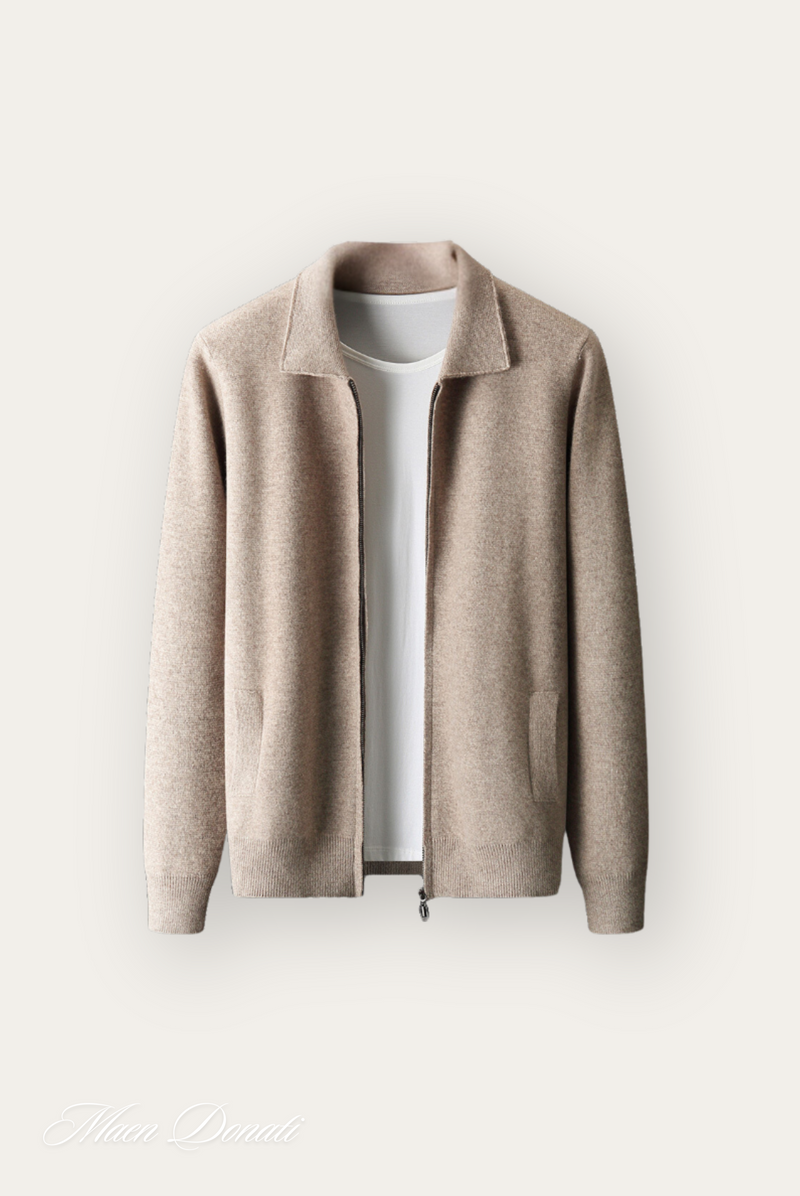 Trendy Warm Men's Pullover - Arthur-Light Brown-S-State of Style