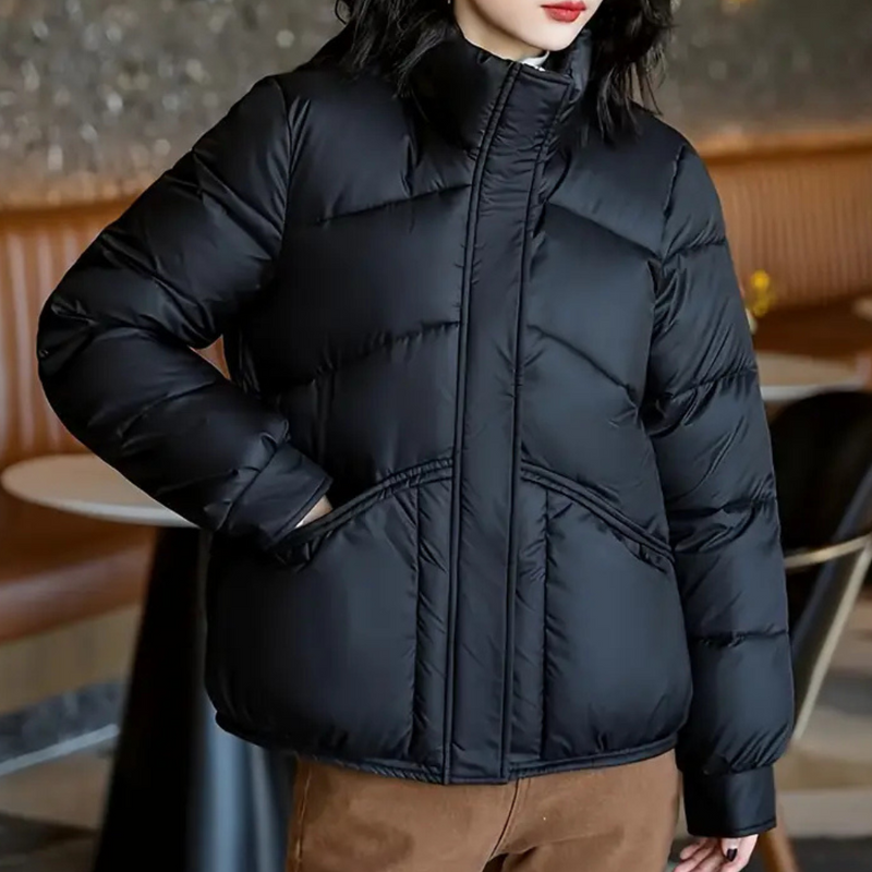 Trendy Warm Puffer Jacket for Women - Mila-XS-State of Style