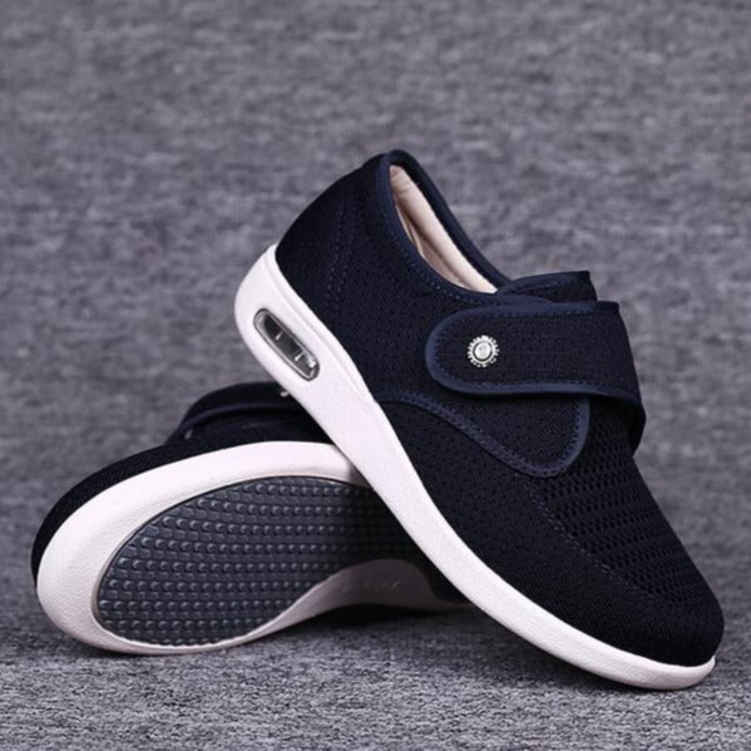 Trendy Wide Diabetic Shoes - Anika-Blue-5-State of Style