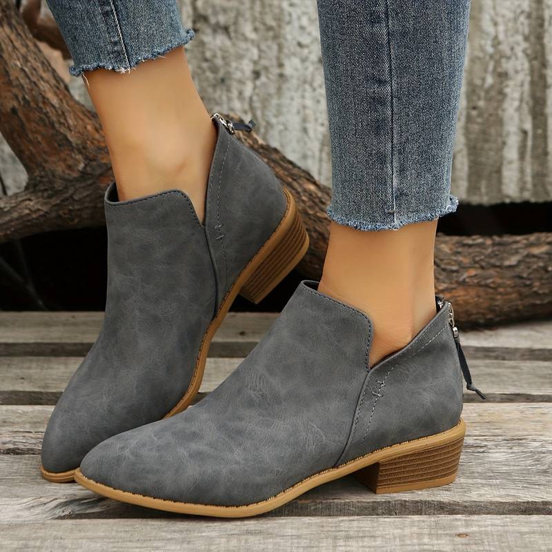 Trendy Women's Ankle Boots - Iris-Grey-5-State of Style