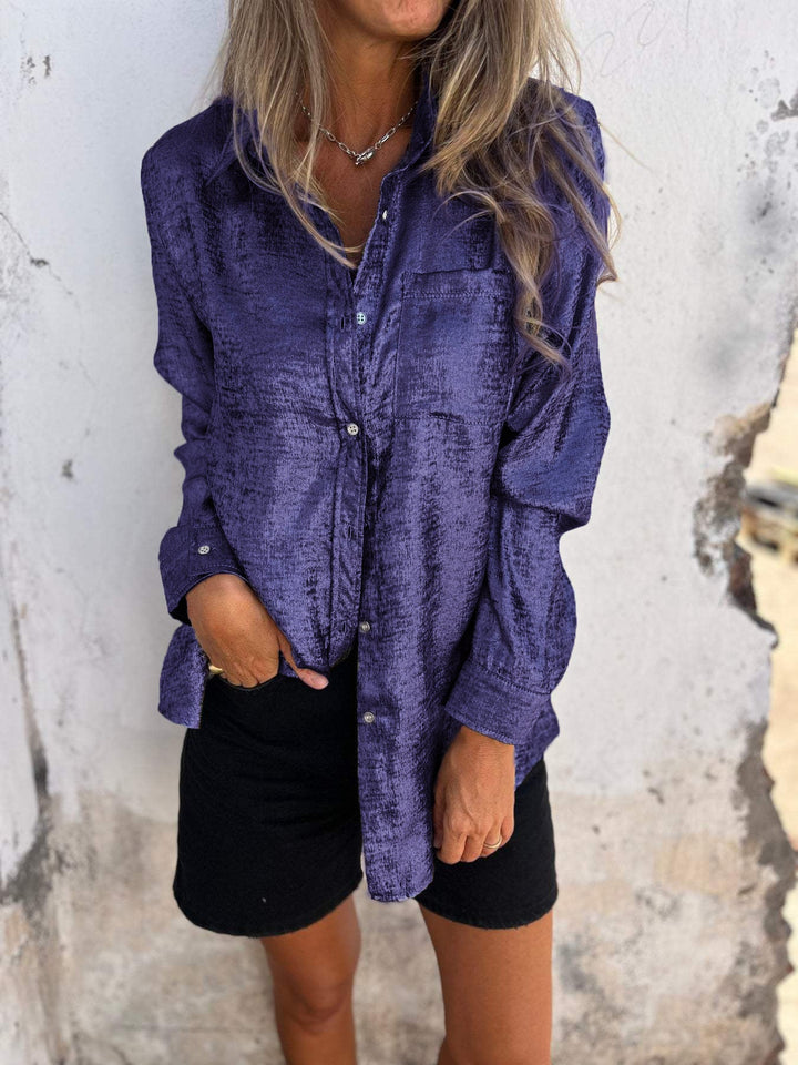 Trendy Women's Blouse – Evelyn-Purple-S-State of Style