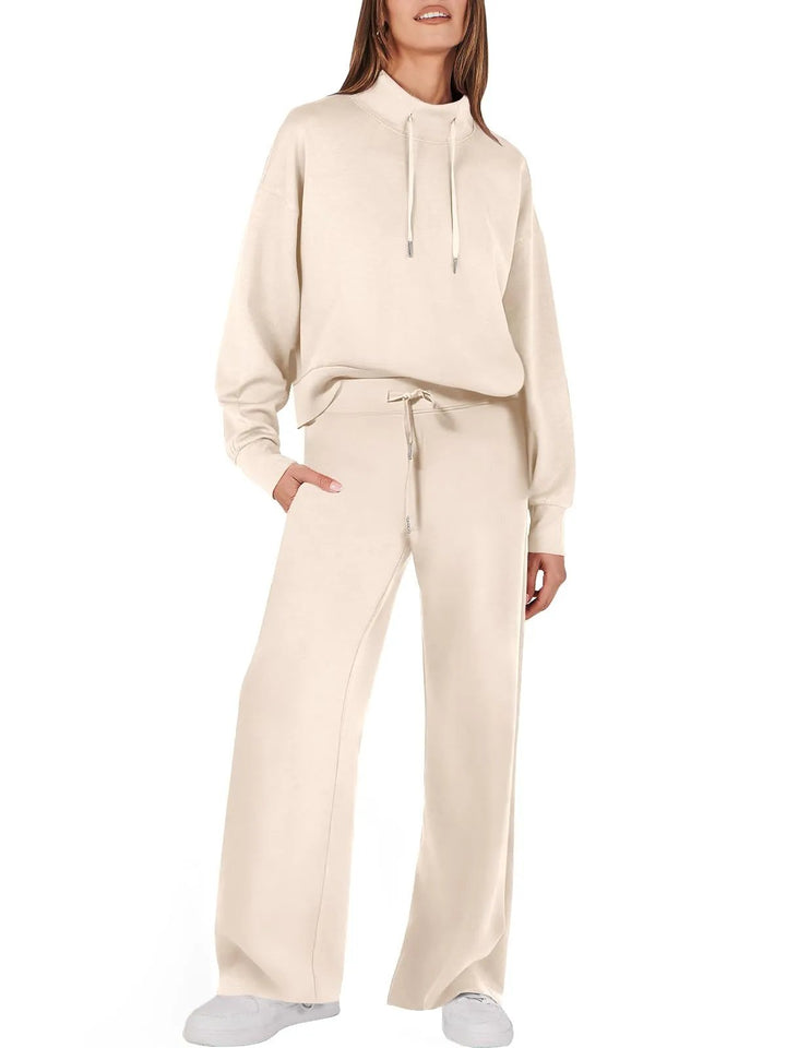 Trendy Women's Clothing Set - UrbanEase-Apricot-S-State of Style