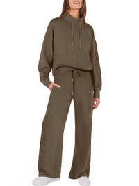 Trendy Women's Clothing Set - UrbanEase-Brown-S-State of Style