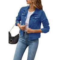 Trendy Women's Denim Jacket with Comfortable Fit – Malina-Blue-S-State of Style