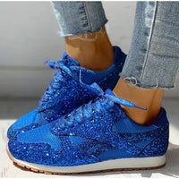 Trendy Women's Glitter Sneakers - Miranda-Blue-5-State of Style