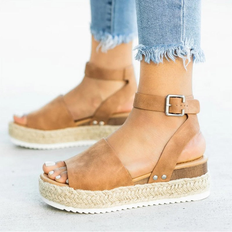 Trendy women's high heel sandals with zipper – Leona-Brown-3-State of Style
