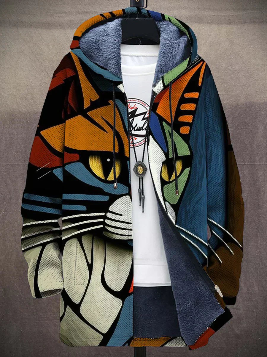 Trendy Women's Jacket with Artistic Print - Isa-Style 1-S-State of Style