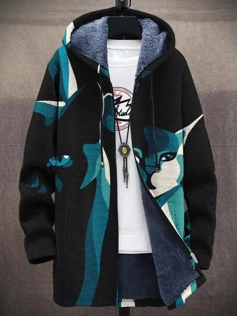 Trendy Women's Jacket with Artistic Print - Isa-Style 5-S-State of Style