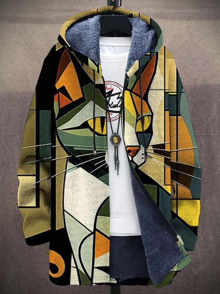 Trendy Women's Jacket with Artistic Print - Isa-Style 6-S-State of Style