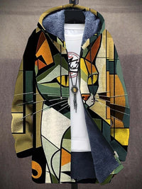 Trendy Women's Jacket with Artistic Print - Isa-Style 6-S-State of Style
