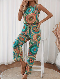 Trendy women's jumpsuit with mandala print for summer - BohoStrahl-S-State of Style