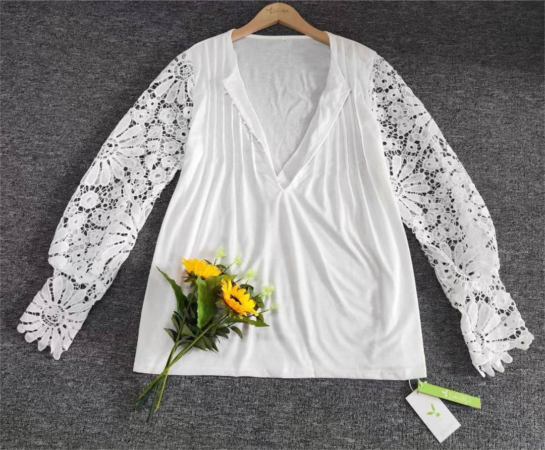 Trendy Women's Long Sleeve in Solid Colour - AutumnGrace-S-State of Style