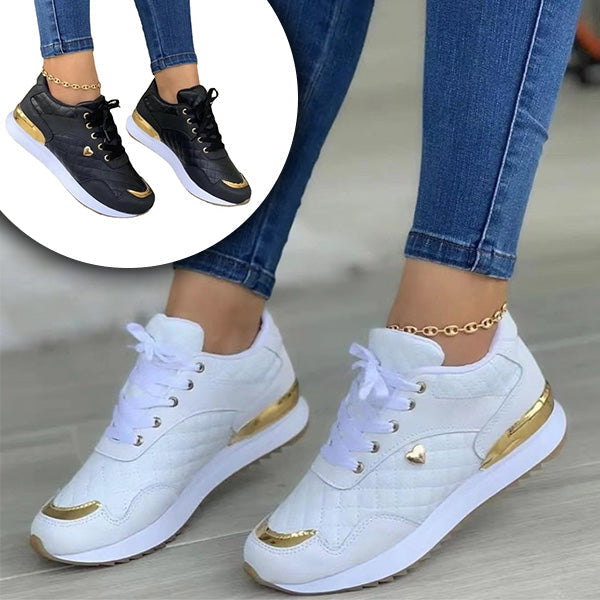 Trendy Women's Sneakers – Isla-White-4.5-State of Style