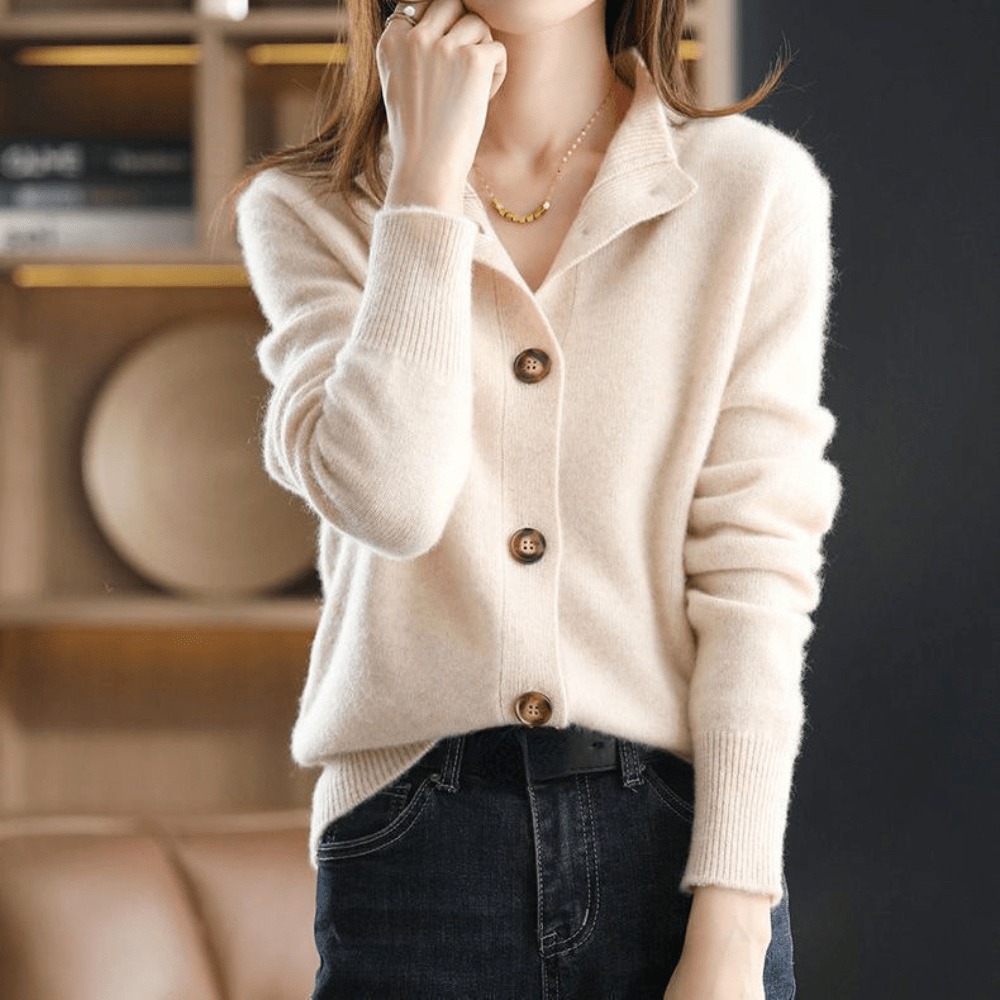 Trendy Women's Sweater - Livia-Beige-XS-State of Style