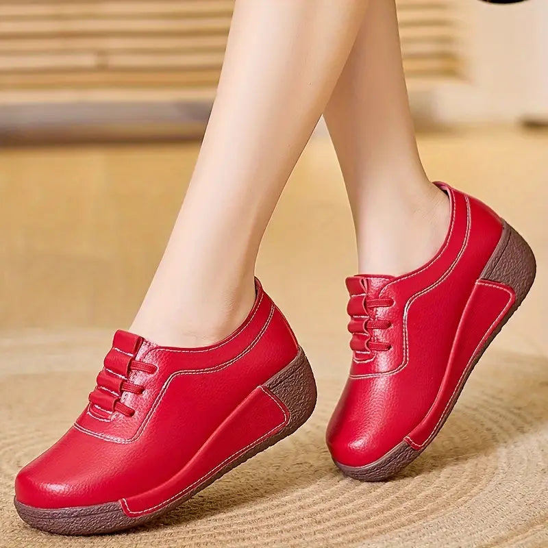 Trendy Women's Tennis Shoes – Marisela-Red-4.5-State of Style