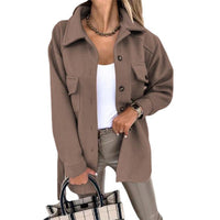 Trendy Women's Windbreaker - Elara-Brown-S-State of Style