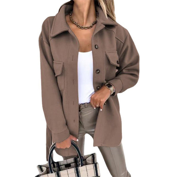 Trendy Women's Windbreaker - Elara-Brown-S-State of Style