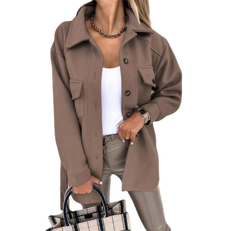 Trendy Women's Windbreaker - Elara-Brown-S-State of Style