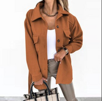 Trendy Women's Windbreaker - Elara-Khaki-S-State of Style