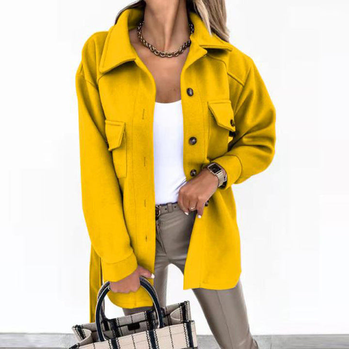Trendy Women's Windbreaker - Elara-Yellow-S-State of Style
