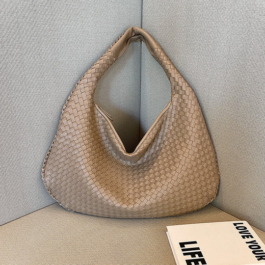 Trendy Woven Shoulder Bag - Ruby-Khaki-State of Style