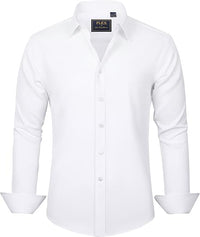 Trendy Wrinkle-Free Men's Shirt - Tom-White-S-State of Style