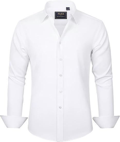 Trendy Wrinkle-Free Men's Shirt - Tom-White-S-State of Style