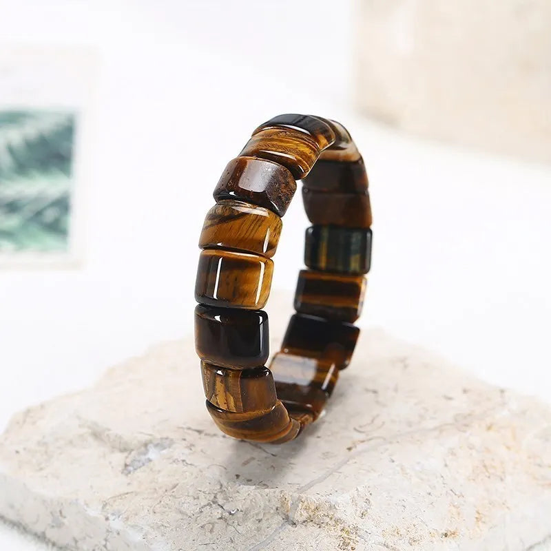 Tri-colour Natural Tiger Eye Bracelet | Healing Energy-State of Style