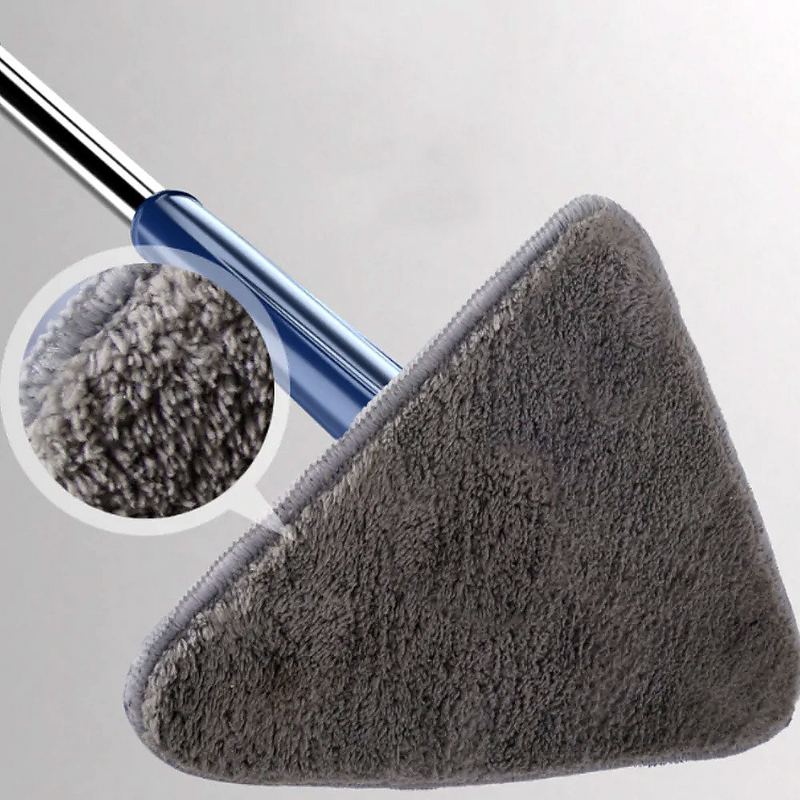 Triangular Mop - CleanReach-Blue + Free 4 Microfiber Cloths-State of Style