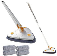 Triangular Mop - CleanReach-White + Free 4 Microfiber Cloths-State of Style