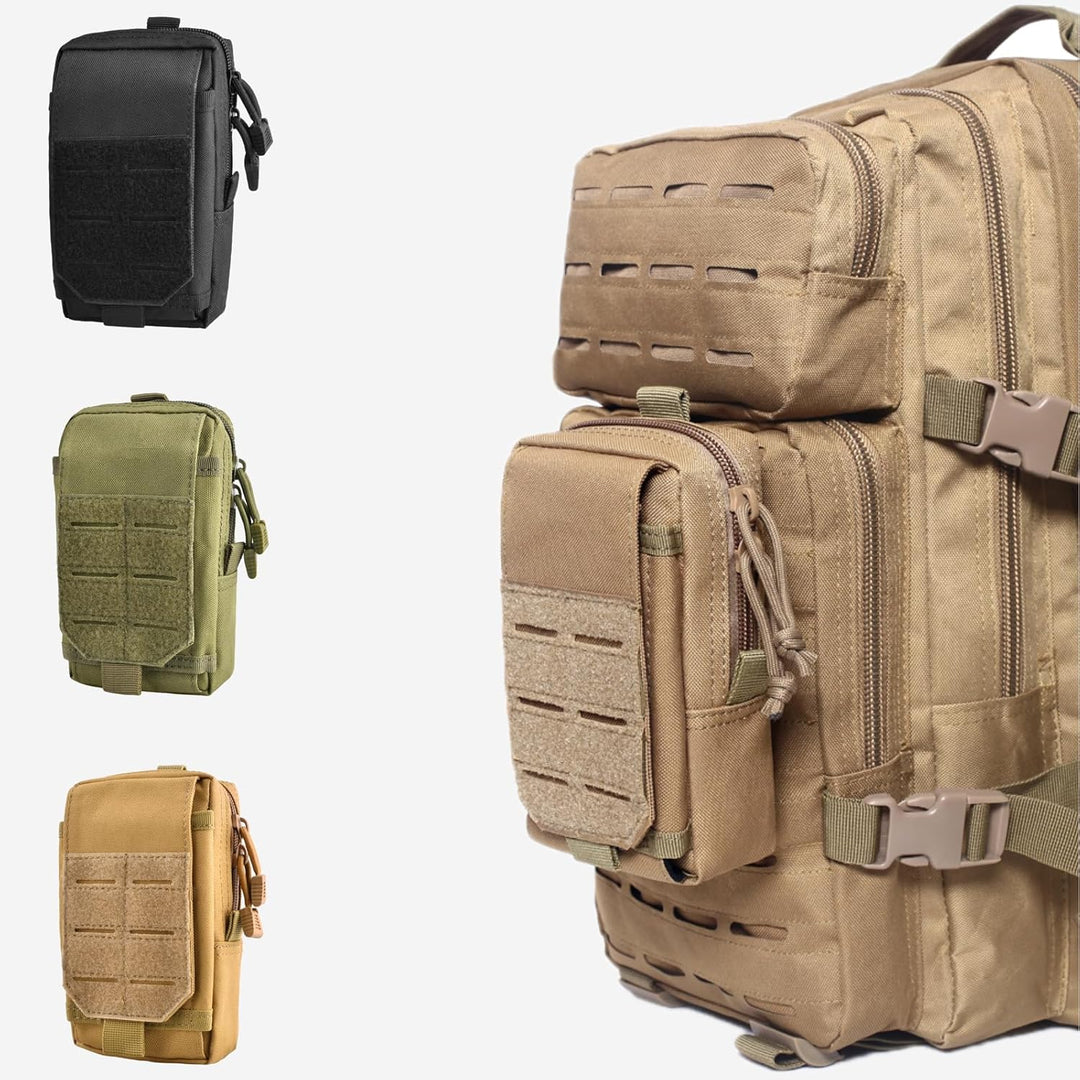 Small Tactical Waist Pack with Molle System and Multi-Pockets – 1+1 FREE