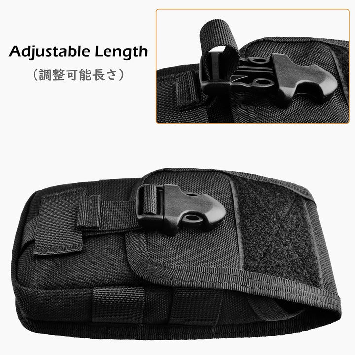 Small Tactical Waist Pack with Molle System and Multi-Pockets – 1+1 FREE