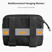 Compact Tactical Utility Pouch with Molle System and Zipper Compartments